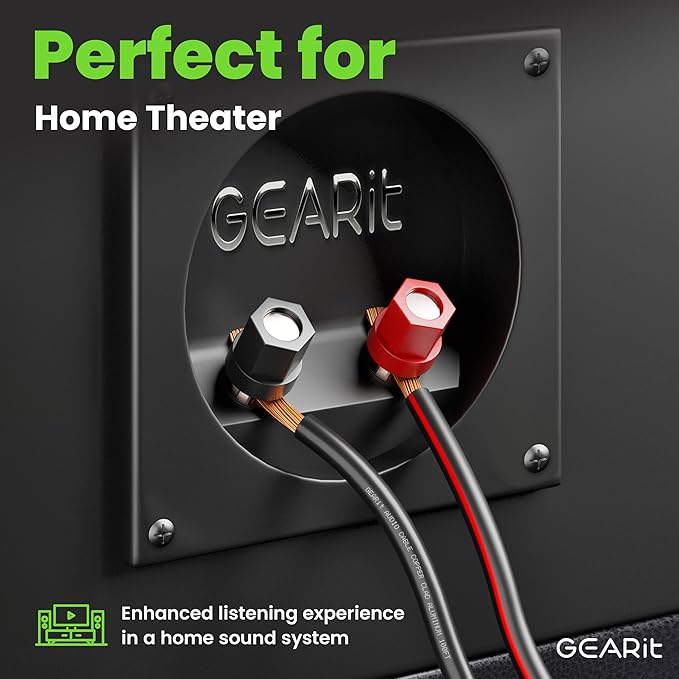 16AWG Speaker Wire, GearIT Pro Series 16 Gauge Speaker Wire Cable Great Use - Image 3