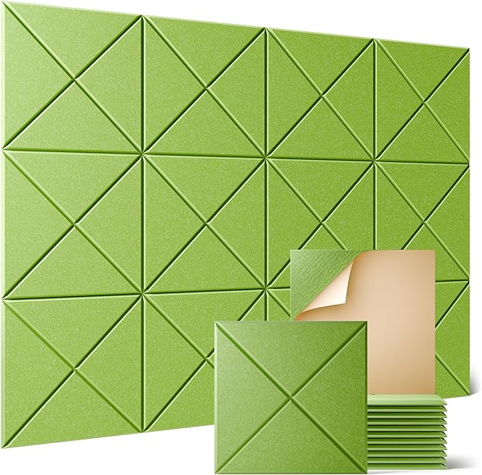 Sonicism 12 Pack X-Lined Acoustic Panels by Sonicism