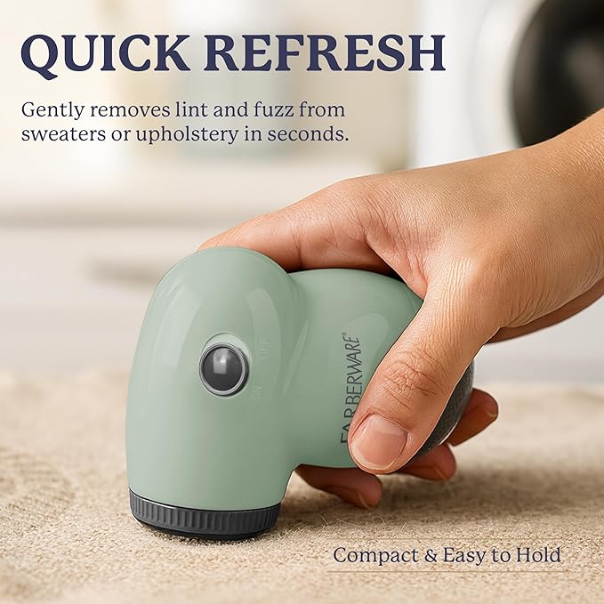 Farberware Fabric Shaver & Lint Remover Set – Battery Operated Sweater Shaver - Image 2