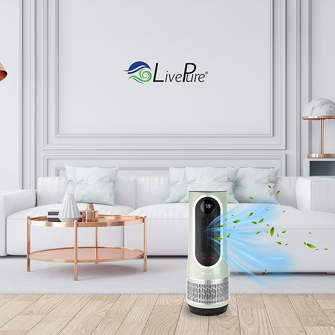 LivePure 3-in-1 LP520 Clean Heat Air Purifier & Electric Heater – Oscillating - Image 2