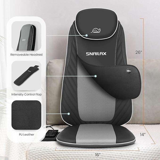 Snailax Christmas Gifts for Dad, Mom Shiatsu Back Massager - Image 6