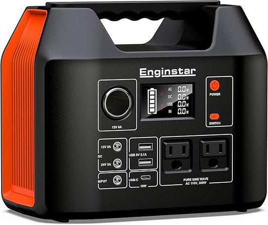 EnginStar Portable Power Station 300W 296Wh Battery Bank by ENGINSTAR