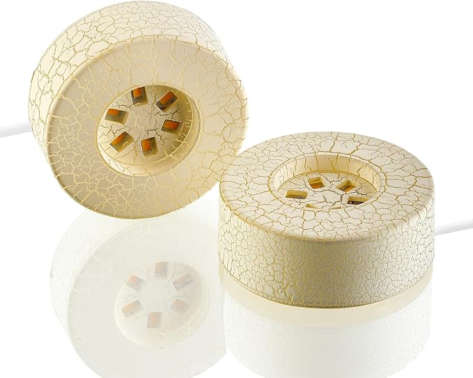 ZEERSHEE 2Pcs Crackle Glaze LED Display Stand - Image 7