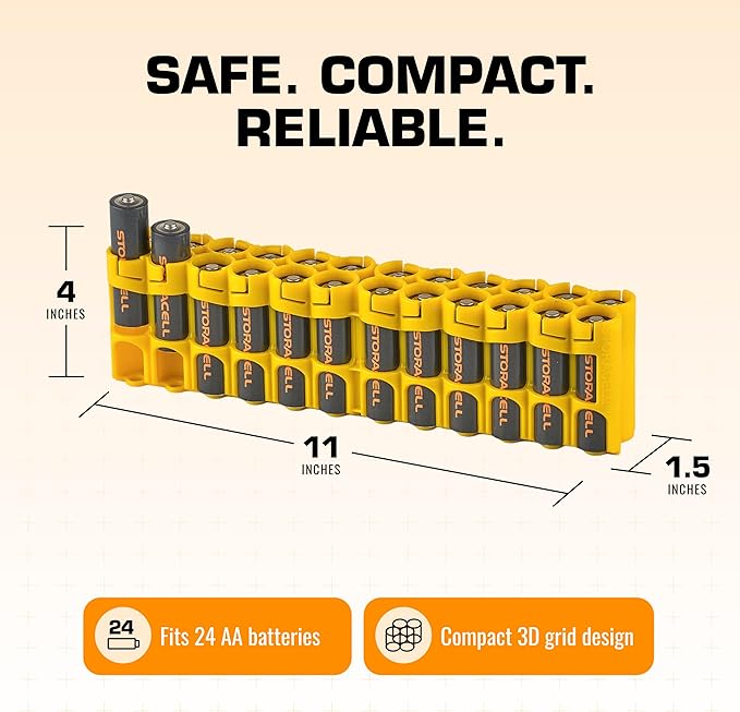 AA Battery Storage Caddy by Storacell - Image 7