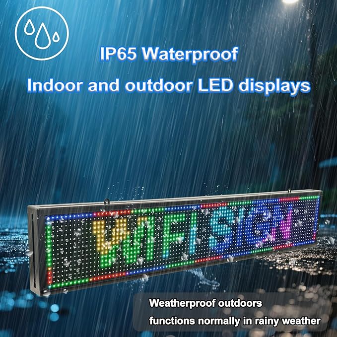 P10 Srolling LED Sign Programmable Outdoor IP65 Waterproof Led Signs, WiFi - Image 3