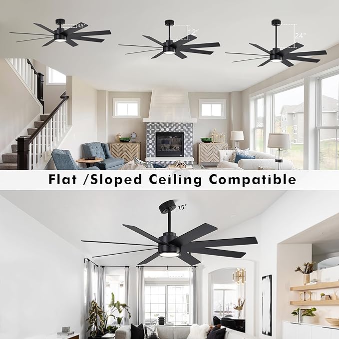 WINGBO 60" Large DC Ceiling Fans - Image 6