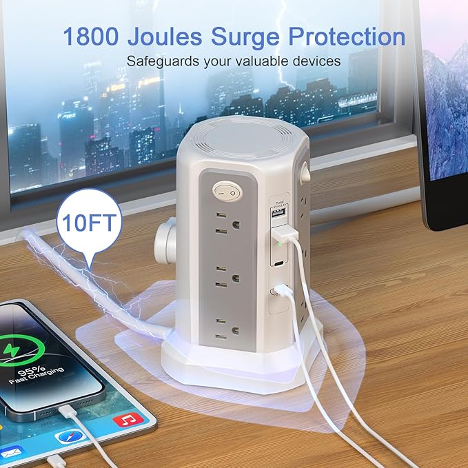 Long Extension Cord 10FT 1625W|13A - Image 5