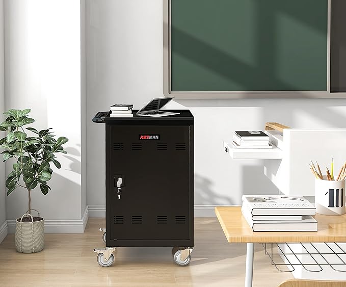 TIOPLY Laptop Charging Cart, 32 Device Tablet Storage Carts - Image 7
