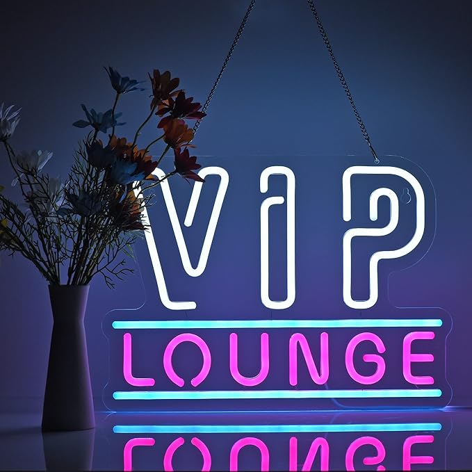 ZODZ VIP Lounge Neon Sign LED Light up Sign by ZODZ