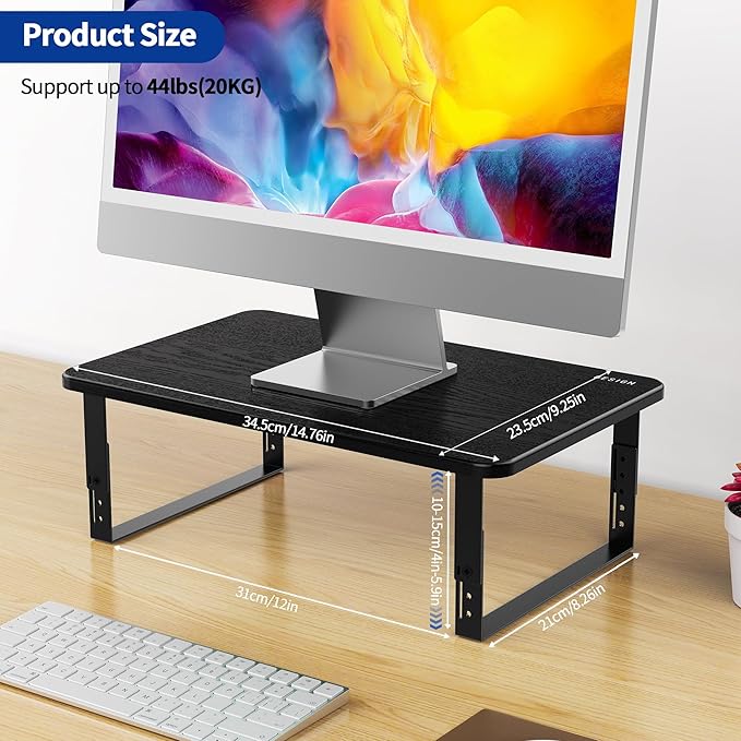 BESIGN MS01 Monitor Stand Riser, Height Adjustable Laptop Stand, Computer - Image 6