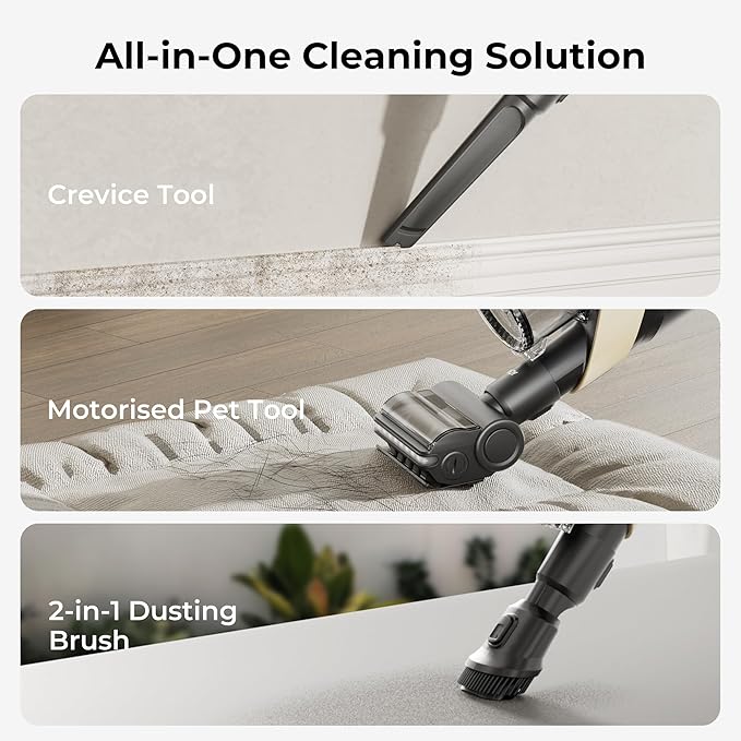 Candy Cordless Stick Vacuum Cleaner, 320AW Powerful Suction, 100min Runtime - Image 8