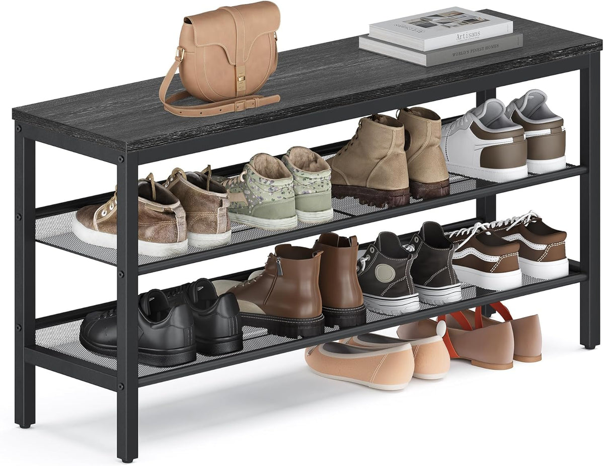 vasagle 3 tier shoe rack bench, one piece, main product view