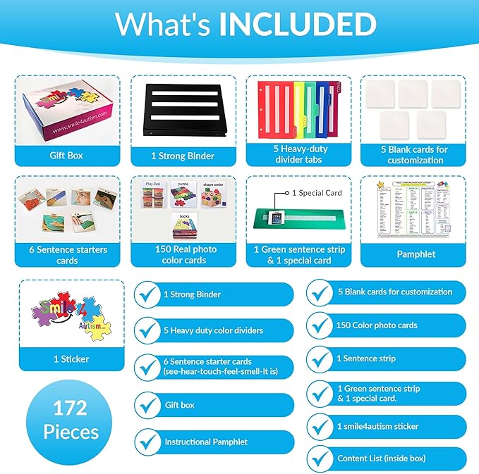 Visual Communication Book, 162 ASD Photo Picture Cards: Autism Language - Image 3