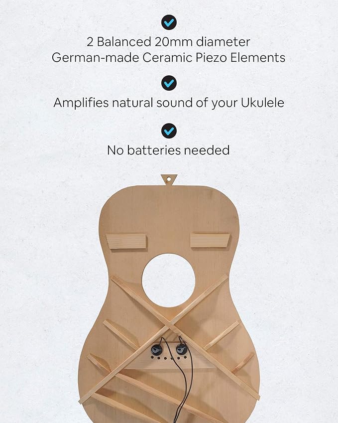 Journey Instruments Passive Piezo Ukulele Acoustic Pickup – EP003K Two Balanced - Image 2