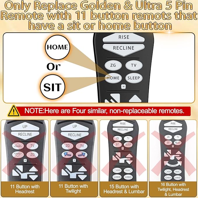 ZKAD-5 5 Pin Lift Chair Remote Only Fit - Image 2