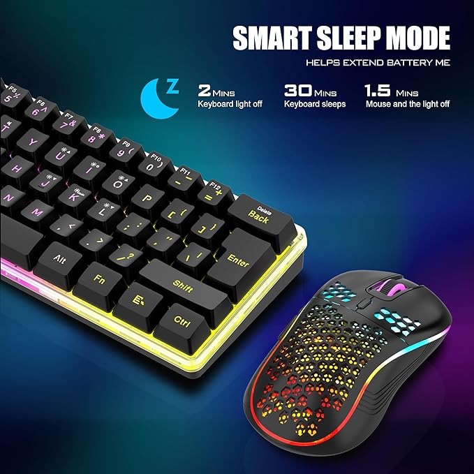 RedThunder 60% Wireless Gaming Keyboard & Mouse Combo - Image 6
