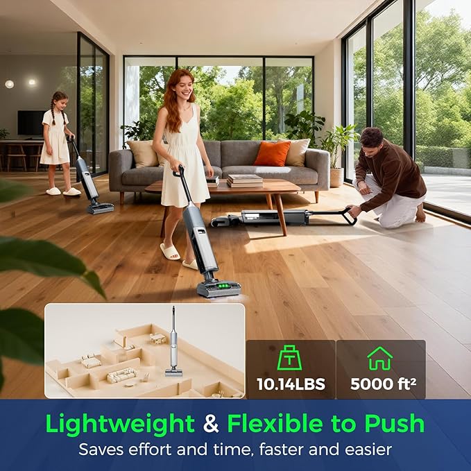 Wet Dry Vacuum Cleaner, Cordless Vacuum Mop Combo - Image 7