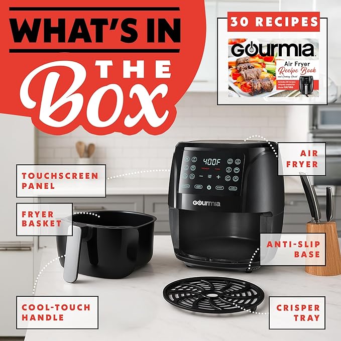 Gourmia Air Fryer - 6 Qt Large Capacity - Image 6