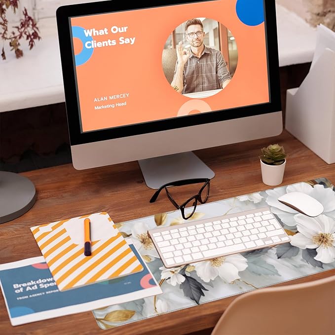 Eflxamz Desk Mat, Extended Big Computer Keyboard Mouse Pad - Image 5