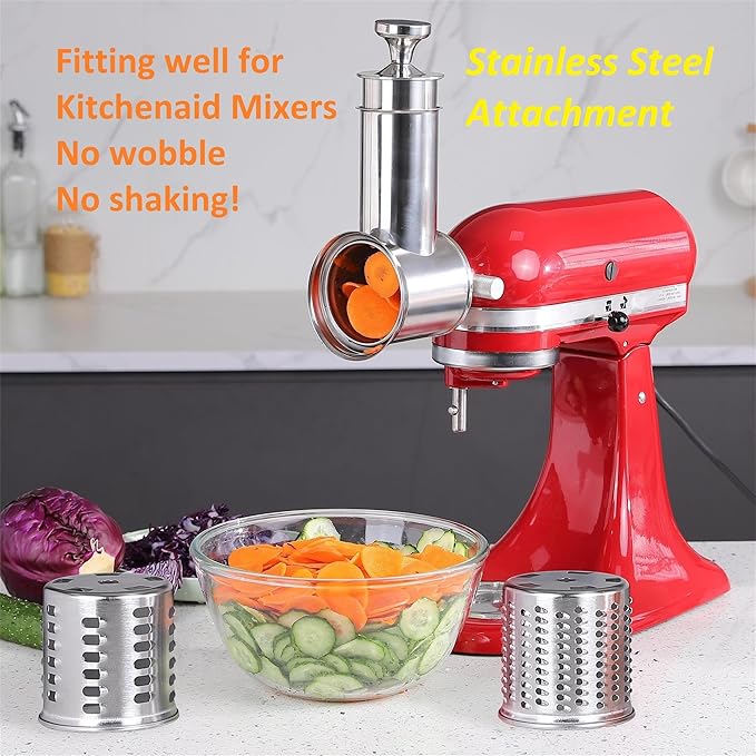 FavorKit Large Stainless Steel Slicer Shredder Attachment - Image 7