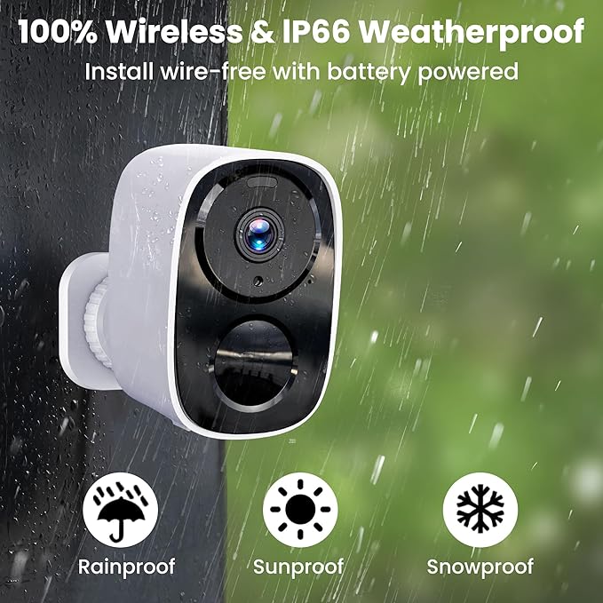2025 Upgraded 2K Security Cameras Wireless Outdoor, Free Cloud Storage - Image 7