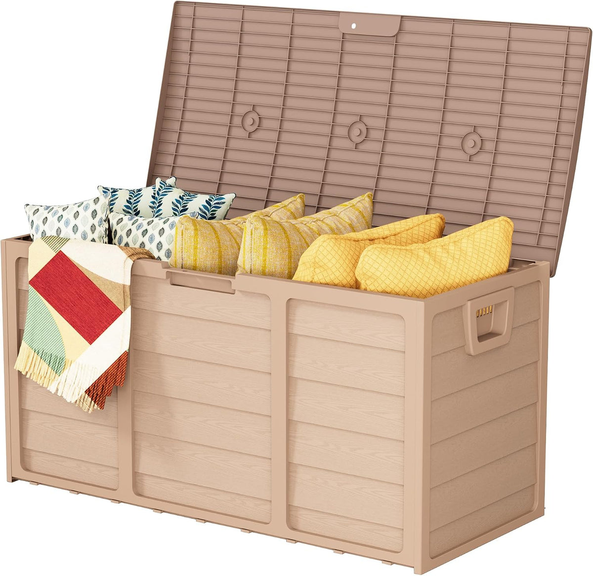 suncrown 75 gallon deck storage box resin outdoor, main product view