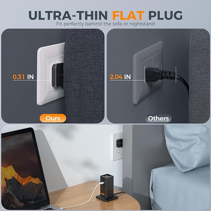 Charging Station 30W, TESSAN 9-in-1 Charger Blocks - Image 3