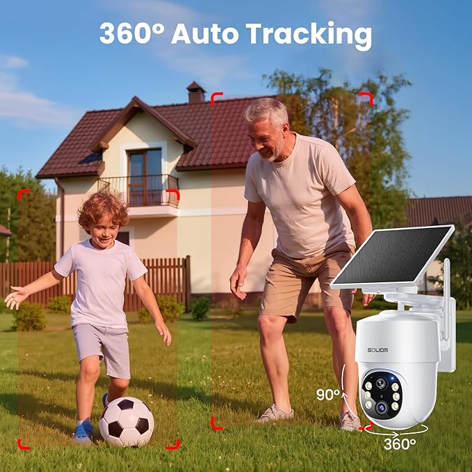 SOLIOM- 5MP Security Cameras Wireless Outdoor, No Subscription, 4-Cam Pack - Image 7