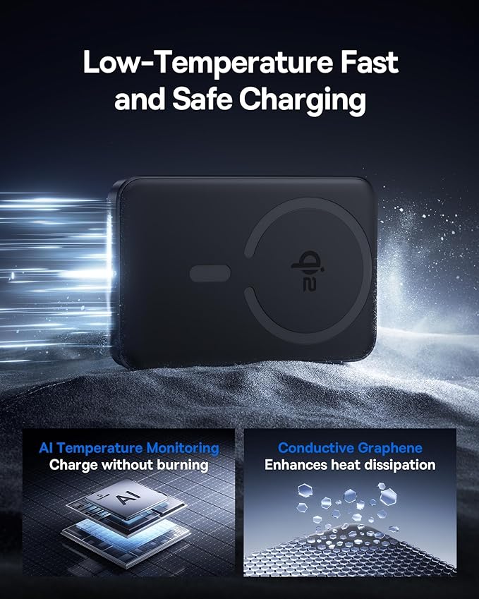 Baseus for MagSafe Portable Charger, Qi2 Certified 15W Wireless Magnetic Power - Image 3