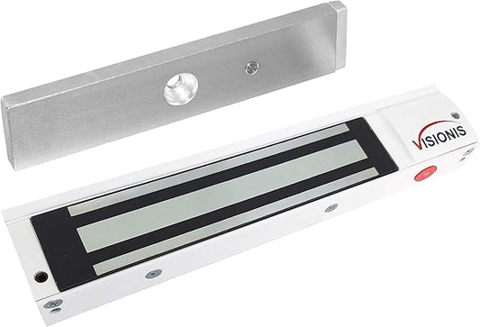 Visionis VS-VISML600LED-WH Indoor 600lbs White Electromagnetic Lock by Visionis
