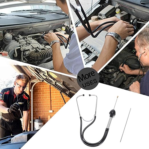 Lamoutor 2Pcs Automotive Mechanic Stethoscope Engine Stethoscope Tool - Image 9
