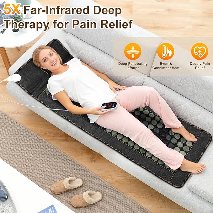 Infrared Heating Pad for Back, Full Body 72"x24", 6X Pain Relief - Image 2