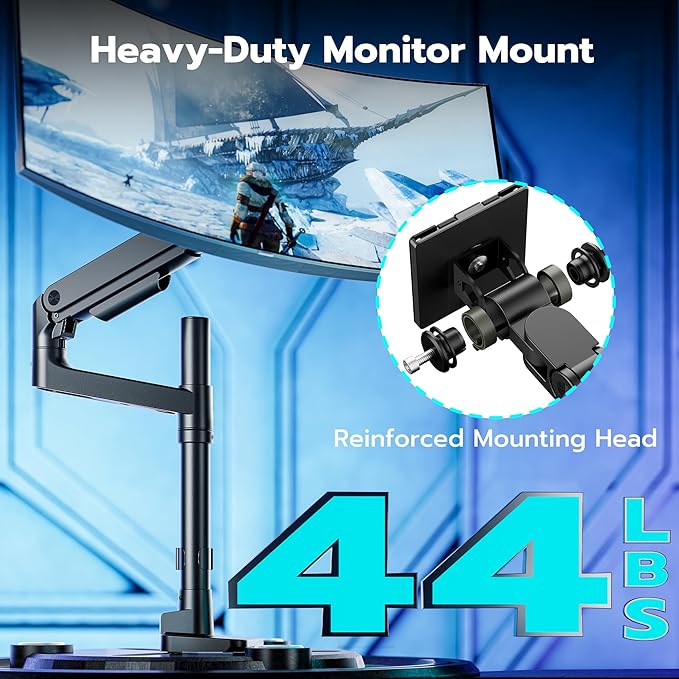 ARES WING Single Monitor Arm Desk Mount - Image 3