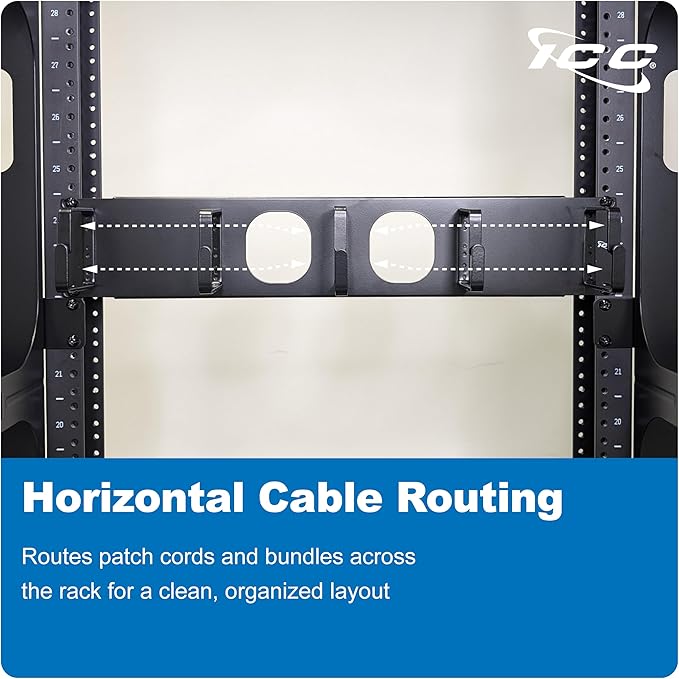 ICC 2U Ring Cable Manager Panel - Image 2