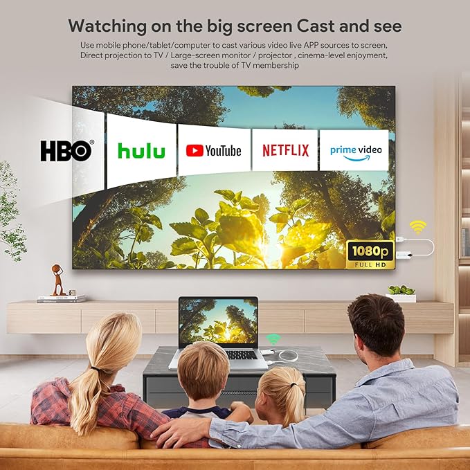 EDUP Wireless HDMI Transmitter and Receiver, 2025 Upgraded 1080P Wireless HDMI - Image 4
