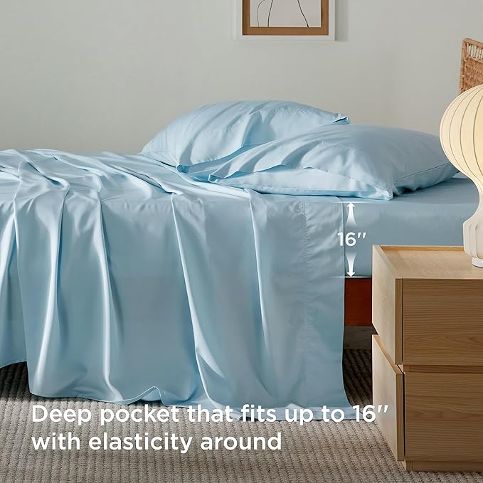 Bedsure King Size Sheets Set, Cooling Sheets - Image 4