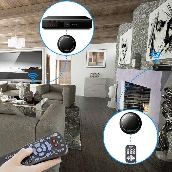 Fourair Infrared Wireless IR Repeater Long Range 500 Feet and IR Remote Control - Image 6