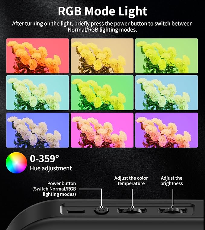 Magnetic 6000mAh RGB Selfie Ring Light - Image 6