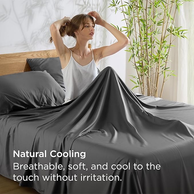 Bedsure King Size Sheets Set, Cooling Sheets - Image 4