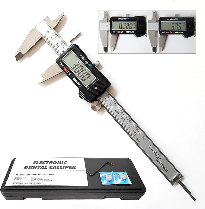 Digital Caliper, Electronic Digital Calipers, YKLSXKC 0-6" Calipers Measuring by YKLSXKC