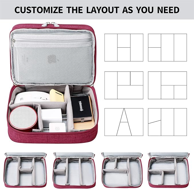 mygreen Travel Cable Organizer Bag, Two-Layer Electronics Accessories Organizer - Image 6