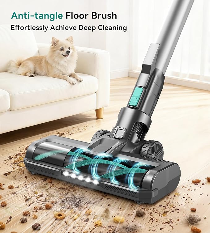 Yassol S10K Cordless Vacuum Cleaner, 55Kpa 60mins Lightweight Stick Vacuum - Image 3