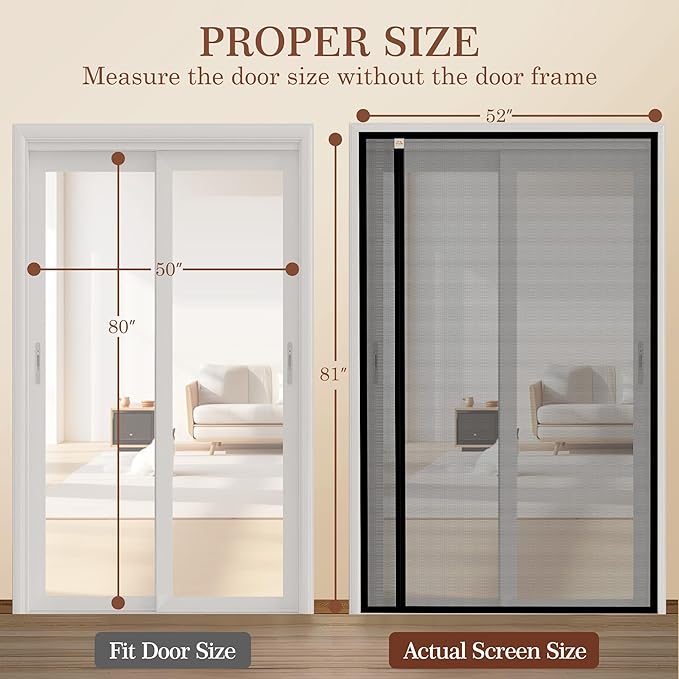 Yotache Reversible Left Right Side Opening Screen Doors - Image 2