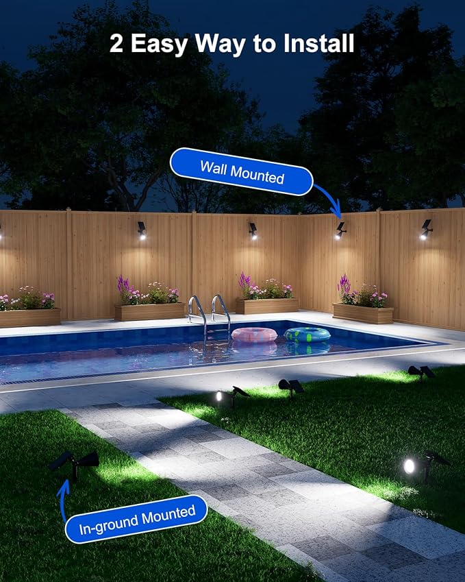 FALOVE Solar Spot Lights Outdoor Waterproof - Image 9