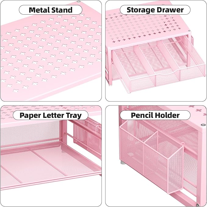 Marbrasse Metal Printer Stand for Desk - Image 3