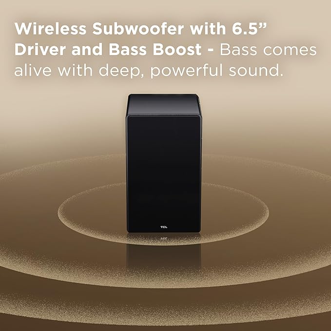 TCL Q65H 5.1 Sound Bar with Wireless Subwoofer - Image 11