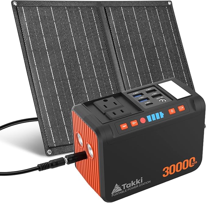Takki 111Wh Portable Solar Generator Power Station by Takki
