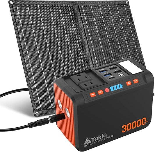 Takki 111Wh Portable Solar Generator Power Station by Takki