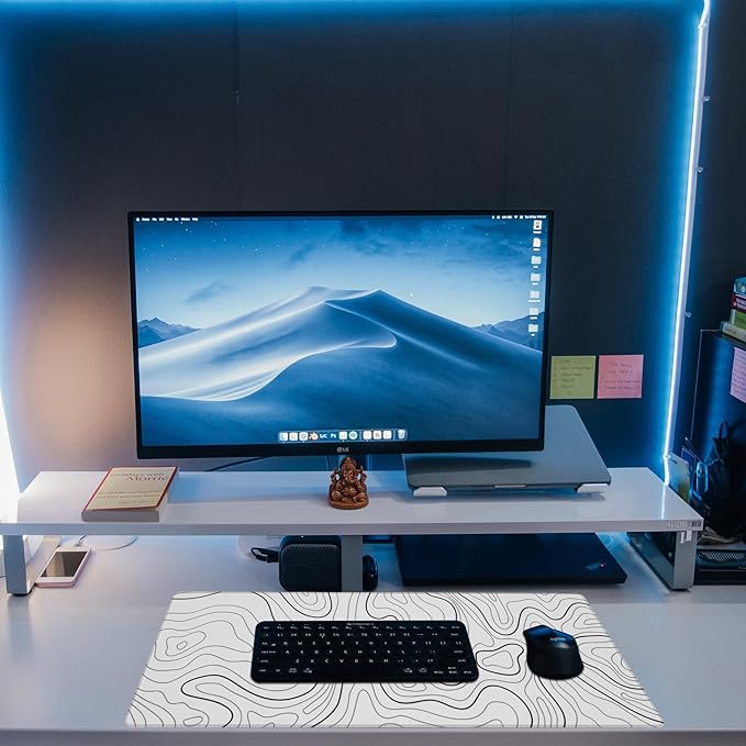 Eflxamz Desk Mat, Topographic Contour Large Gaming Mouse Pad - Image 6
