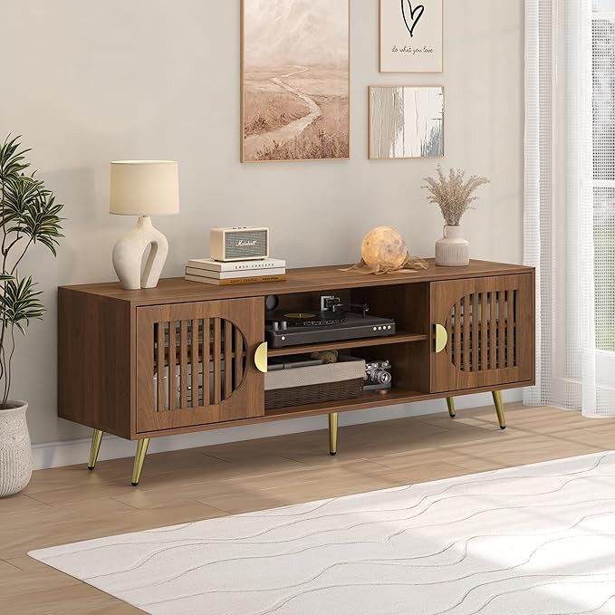 Dorivibe 54.33" Walnut TV Stand - Image 9